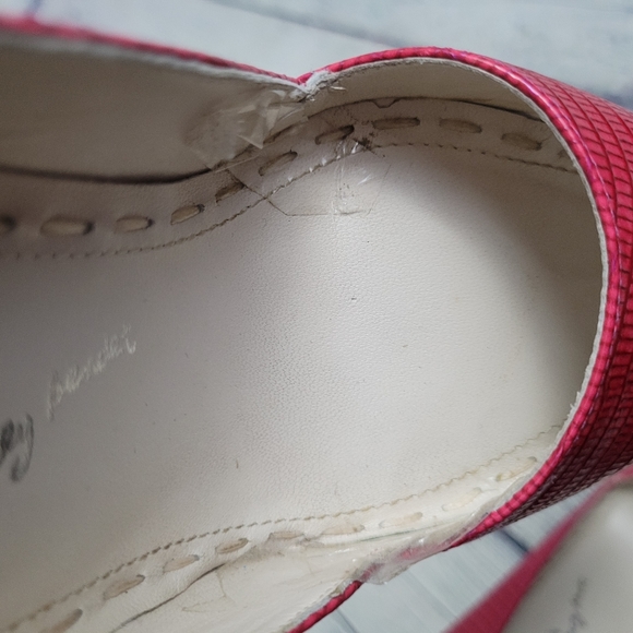 ALICE + OLIVIA | embossed leather high heel pumps - Picture 12 of 12